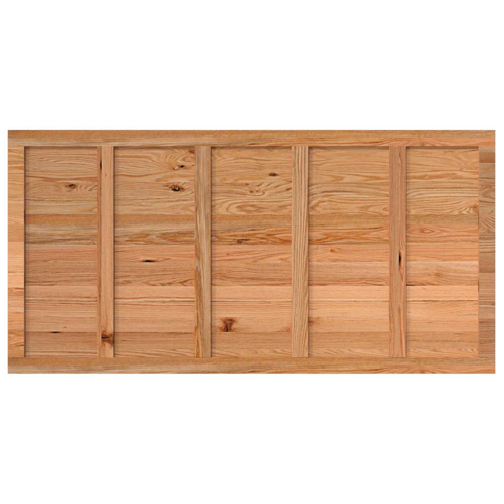 Schreibtischplatte Hellbraun 240x120x4 cm Massivholz Eiche