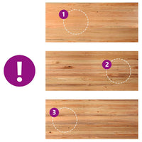 Thumbnail for Schreibtischplatte Hellbraun 280x120x4 cm Massivholz Eiche