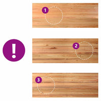 Thumbnail for Schreibtischplatte Hellbraun 320x120x4 cm Massivholz Eiche