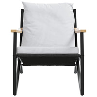 Thumbnail for 3-tlg. Balkonmöbel-Set mit Kissen Schwarz Stahl