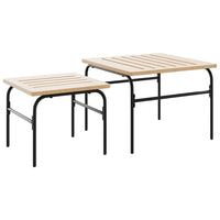 Thumbnail for 5-tlg. Balkonmöbel-Set mit Kissen Schwarz Stahl