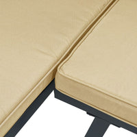 Thumbnail for Gartenbank-Set 4-tlg. Schwarz Pulverbeschichteter Stahl