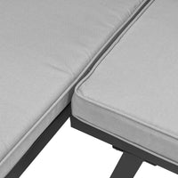 Thumbnail for Gartenbank-Set 3-tlg. Schwarz Pulverbeschichteter Stahl