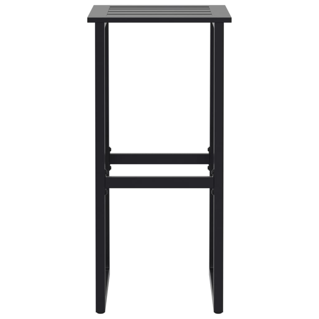 5-tlg. Gartenbar-Set Schwarz Pulverbeschichteter Stahl