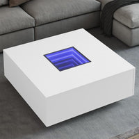 Thumbnail for Couchtisch mit Infinity-LED Weiß 100x100x40 cm
