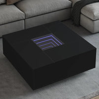 Thumbnail for Couchtisch mit Infinity-LED Schwarz 100x100x40 cm
