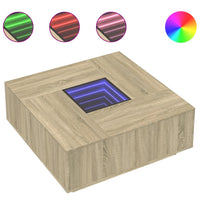 Thumbnail for Couchtisch mit Infinity-LED Sonoma-Eiche 100x100x40 cm