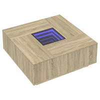 Thumbnail for Couchtisch mit Infinity-LED Sonoma-Eiche 100x100x40 cm