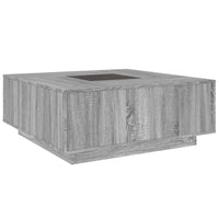 Thumbnail for Couchtisch mit Infinity-LED Grau Sonoma 100x100x40 cm