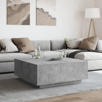 Thumbnail for Couchtisch Betongrau 100x100x40 cm Holzwerkstoff