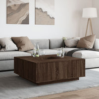 Thumbnail for Couchtisch Braun Eichen-Optik 100x100x40 cm Holzwerkstoff