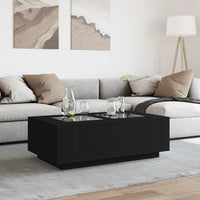 Thumbnail for Couchtisch mit Infinity-LED Schwarz 116x69x40 cm
