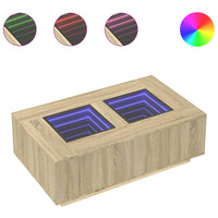 Thumbnail for Couchtisch mit Infinity-LED Sonoma-Eiche 116x69x40 cm
