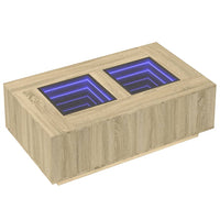 Thumbnail for Couchtisch mit Infinity-LED Sonoma-Eiche 116x69x40 cm