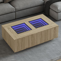 Thumbnail for Couchtisch mit Infinity-LED Sonoma-Eiche 116x69x40 cm