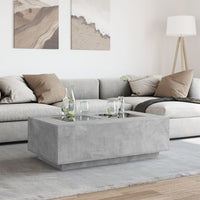 Thumbnail for Couchtisch mit Infinity-LED Betongrau 116x69x40 cm