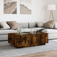 Thumbnail for Couchtisch mit Infinity-LED Räuchereiche 116x69x40 cm