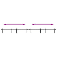 Thumbnail for Schiebetürbeschlag Set für Schranktüren 244 cm Karbonstahl