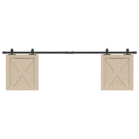 Thumbnail for Schiebetürbeschlag Set für Schranktüren 183 cm Karbonstahl