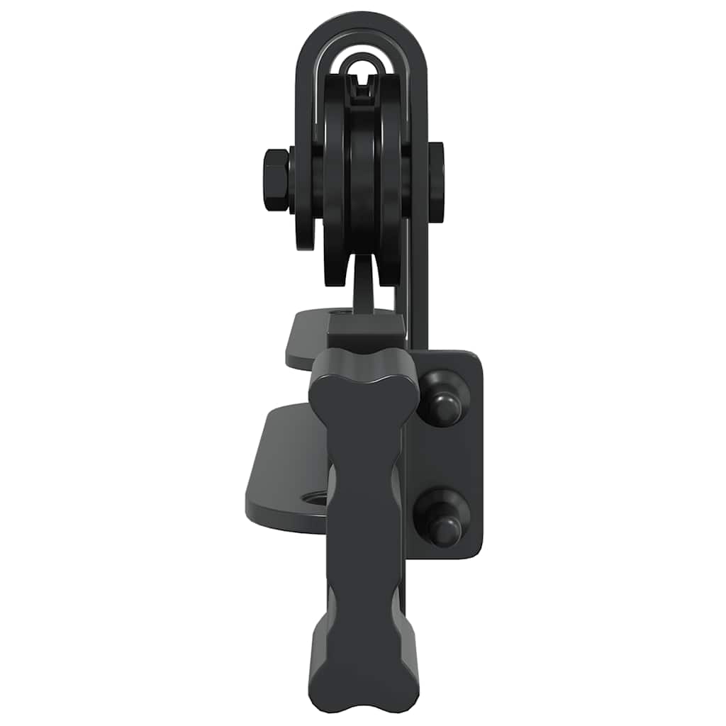 Schiebetürbeschlag Set für Schranktüren 200 cm Karbonstahl