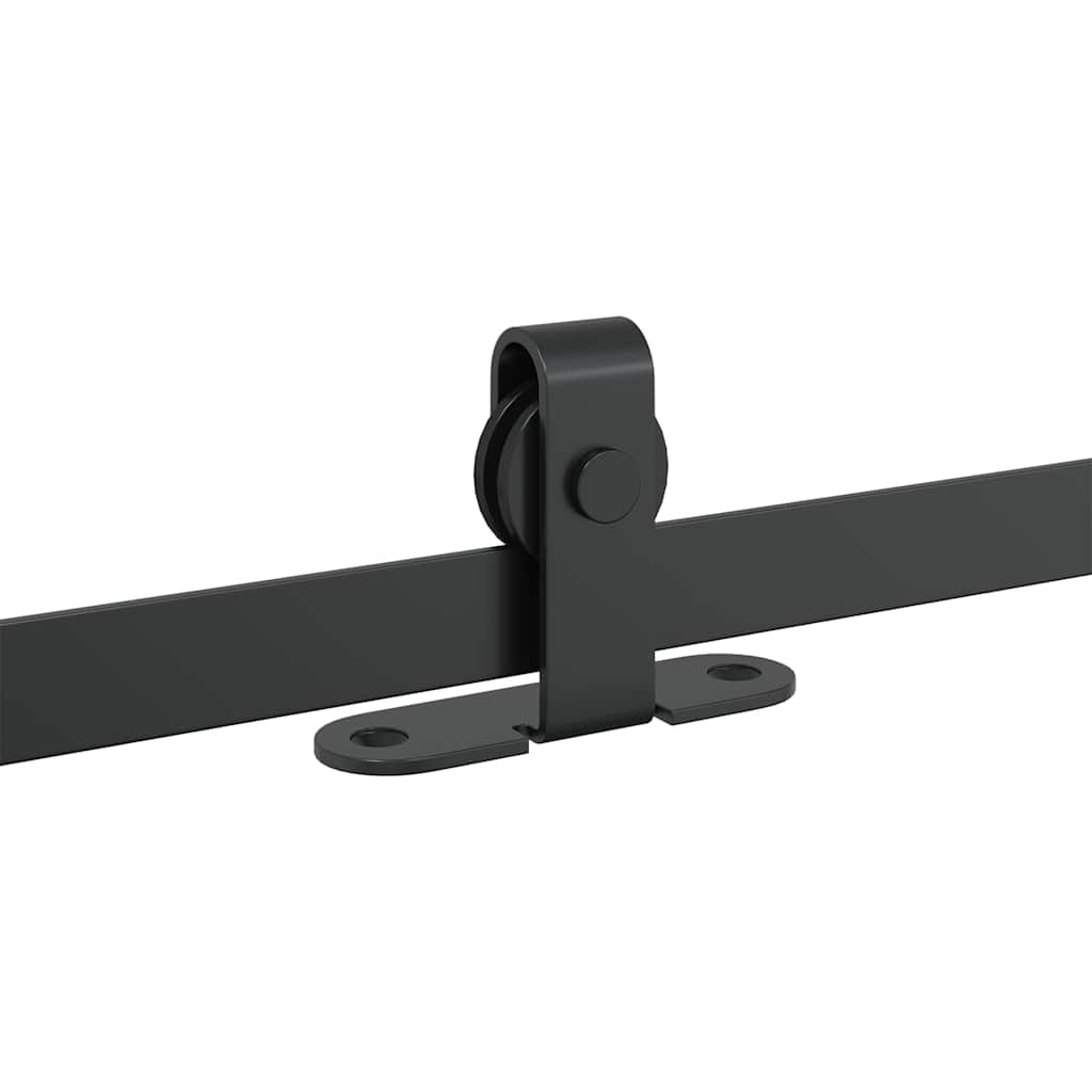 Schiebetürbeschlag Set für Schranktüren 200 cm Karbonstahl