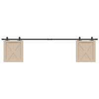 Thumbnail for Schiebetürbeschlag Set für Schranktüren 213 cm Karbonstahl