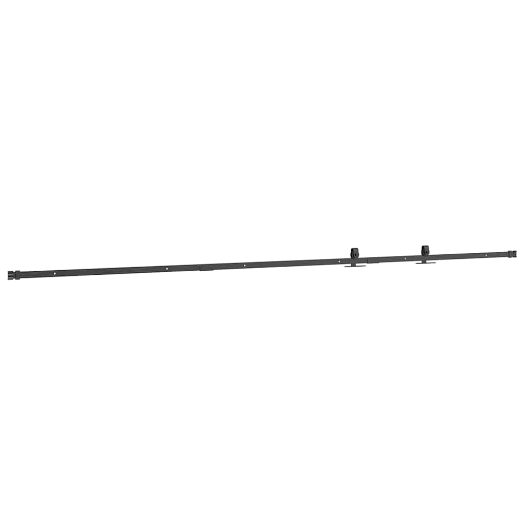 Schiebetürbeschlag Set für Schranktüren 244 cm Karbonstahl