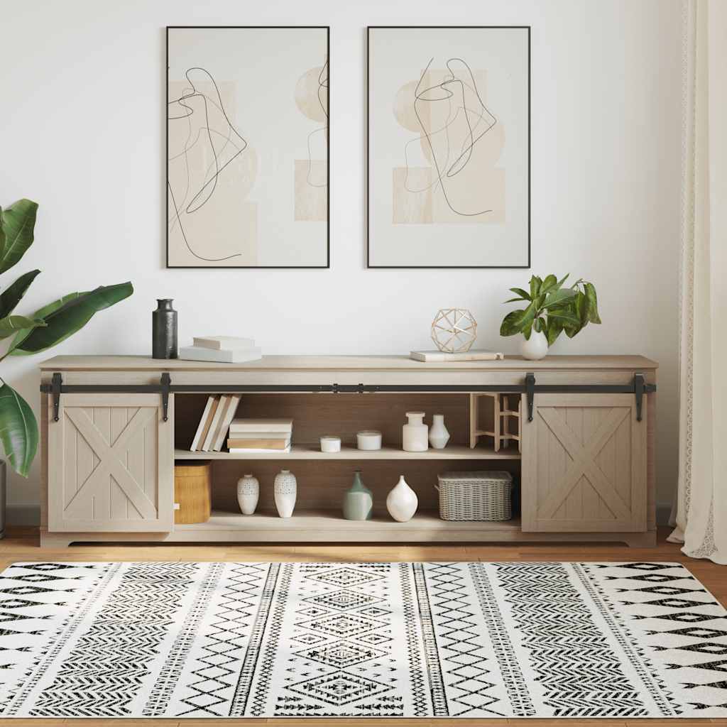 Schiebetürbeschlag Set für Schranktüren 213 cm Karbonstahl