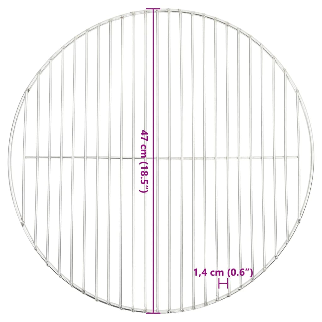 Grillrost Rund Ø47 cm 304 Edelstahl