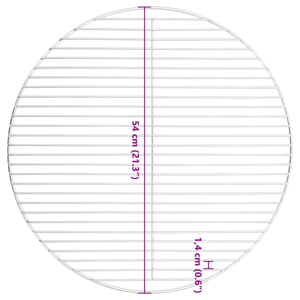 Grillrost Rund Ø54 cm 304 Edelstahl