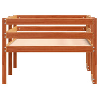 Thumbnail for Kinderbett Wachsbraun 90x200 cm Massivholz Kiefer