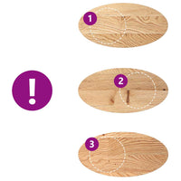 Thumbnail for Tischplatte 80x40x2 cm Massivholz Eiche Oval