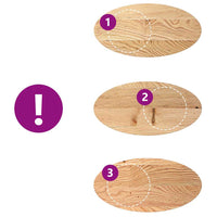 Thumbnail for Tischplatte 80x40x4 cm Massivholz Eiche Oval