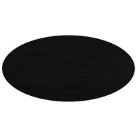 Thumbnail for Tischplatte Dunkelbraun 80x40x2 cm Massivholz Eiche Oval