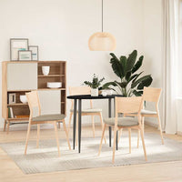 Thumbnail for Tischplatte Dunkelbraun 80x40x2 cm Massivholz Eiche Oval