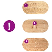 Thumbnail for Tischplatte 80x40x2 cm Massivholz Eiche Oval