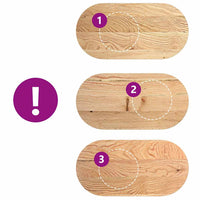 Thumbnail for Tischplatte 100x50x4 cm Massivholz Eiche Oval