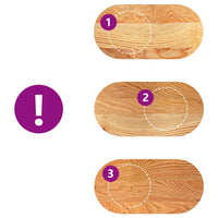 Thumbnail for Tischplatte Hellbraun 80x40x2 cm Massivholz Eiche Oval