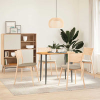 Thumbnail for Tischplatte Hellbraun 100x50x2 cm Massivholz Eiche Oval