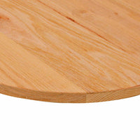 Thumbnail for Tischplatte Hellbraun 120x60x2 cm Massivholz Eiche Oval