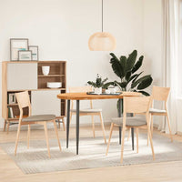 Thumbnail for Tischplatte Hellbraun 120x60x4 cm Massivholz Eiche Oval