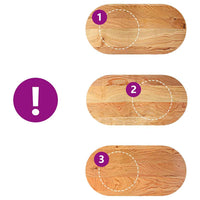 Thumbnail for Tischplatte Hellbraun 120x60x4 cm Massivholz Eiche Oval