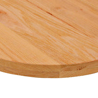 Thumbnail for Tischplatte Hellbraun 120x60x4 cm Massivholz Eiche Oval