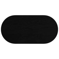 Thumbnail for Tischplatte Dunkelbraun 100x50x2 cm Massivholz Eiche Oval