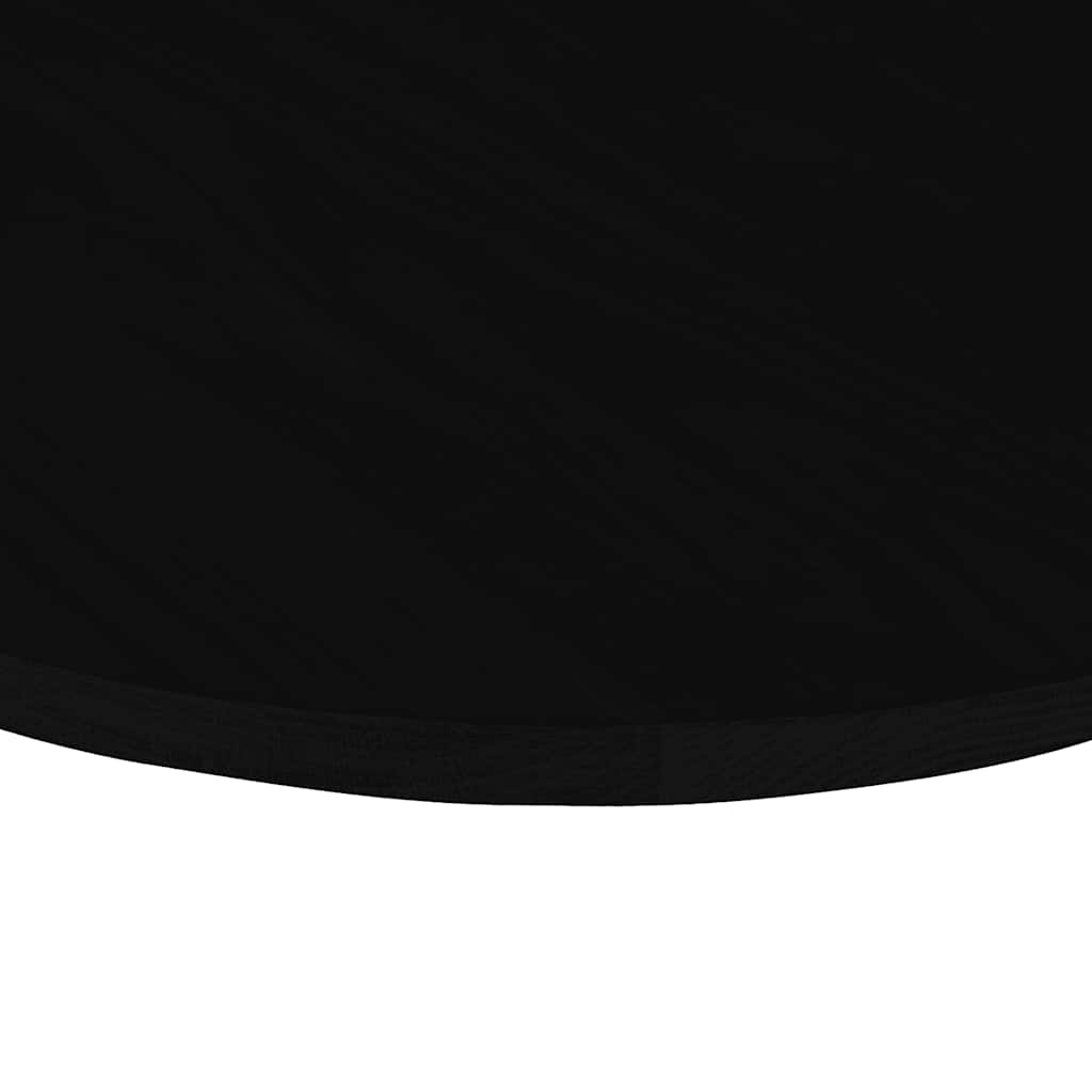 Tischplatte Dunkelbraun 100x50x2 cm Massivholz Eiche Oval