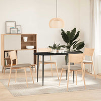 Thumbnail for Tischplatte Dunkelbraun 120x60x2 cm Massivholz Eiche Oval