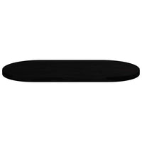 Thumbnail for Tischplatte Dunkelbraun 120x60x4 cm Massivholz Eiche Oval