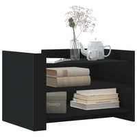 Thumbnail for Couchtisch Schwarz 80x50x50 cm Holzwerkstoff