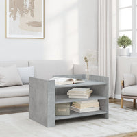 Thumbnail for Couchtisch Betongrau 80x50x50 cm Holzwerkstoff