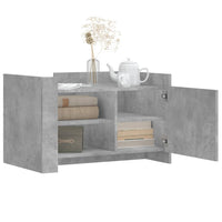 Thumbnail for Couchtisch Betongrau 80x50x50 cm Holzwerkstoff